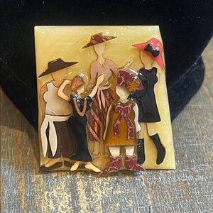 Vintage Lucinda “Woman Pins” Brooch